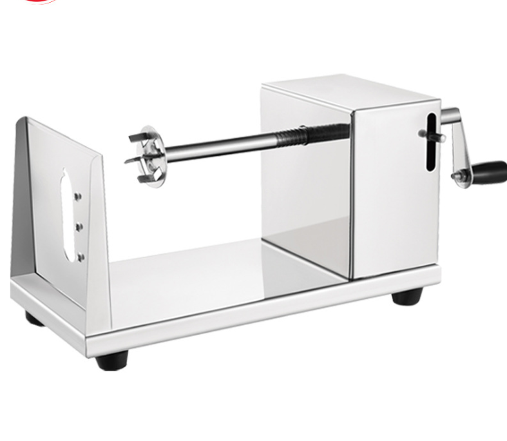 Stainless Steel Hand-Cranking Potato Cutter Multi-Functional Potato Chipper Rotating Potato Chips Machine Manual Potato Chip Machine Potato Cutter Potato Chips Machine