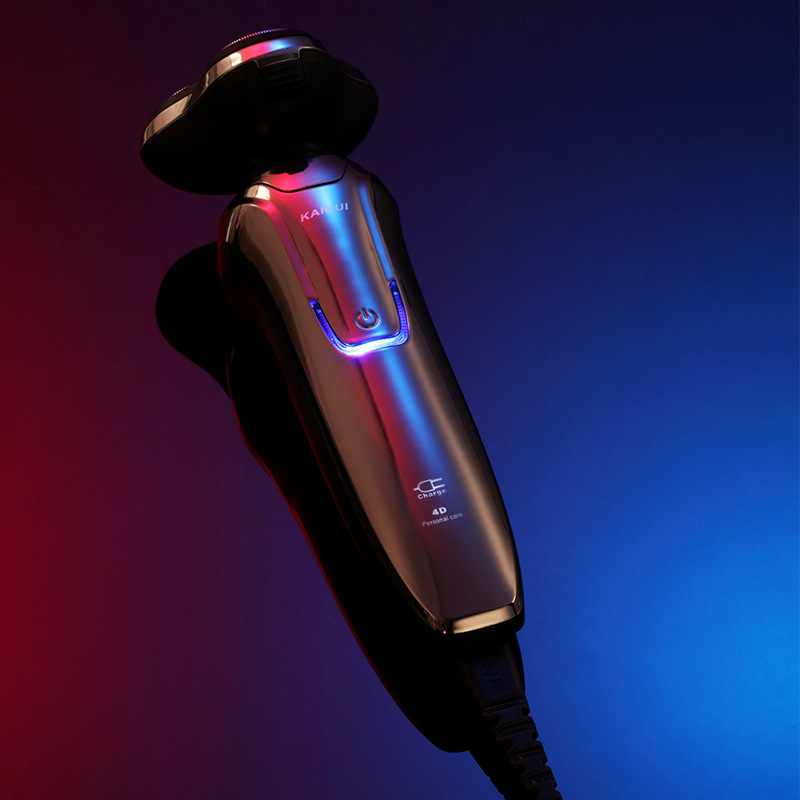 Factory Wholesale Floating Three Cutter Head 4D Electric Shaver Cross-Border Men&#039;s Fully Washable Shaver Rechargeable