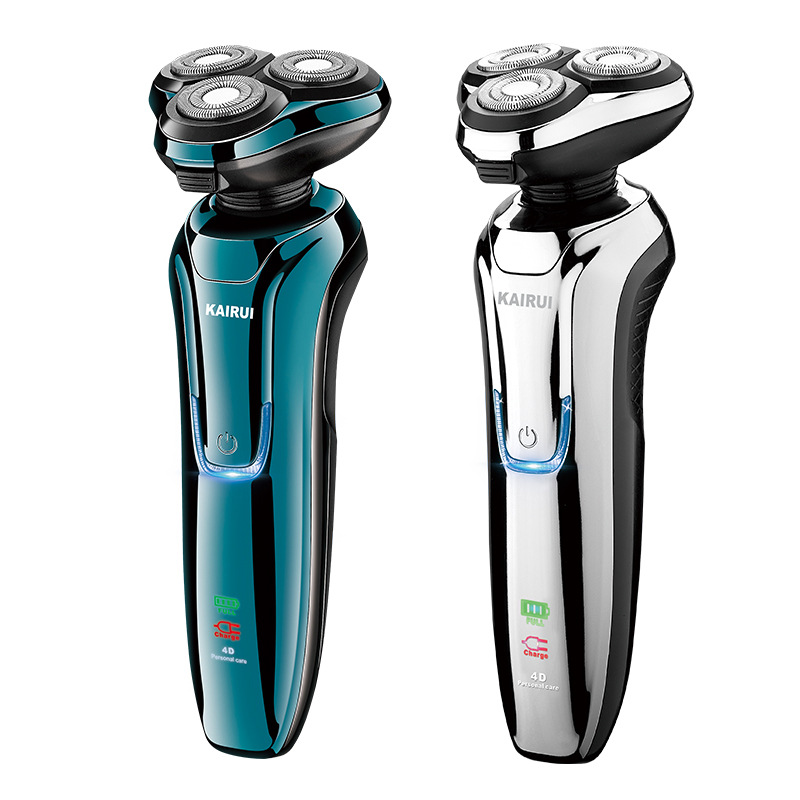 Factory Wholesale Floating Three Cutter Head 4D Electric Shaver Cross-Border Men&#039;s Fully Washable Shaver Rechargeable