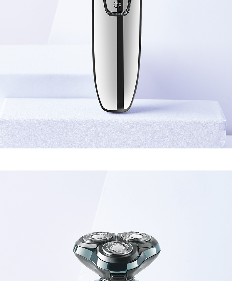 Factory Wholesale Floating Three Cutter Head 4D Electric Shaver Cross-Border Men's Fully Washable Shaver Rechargeable Factory Wholesale Floating Three Cutter Head 4D Electric Shaver Cross-Border Men's Fully Washable Shaver Rechargeable