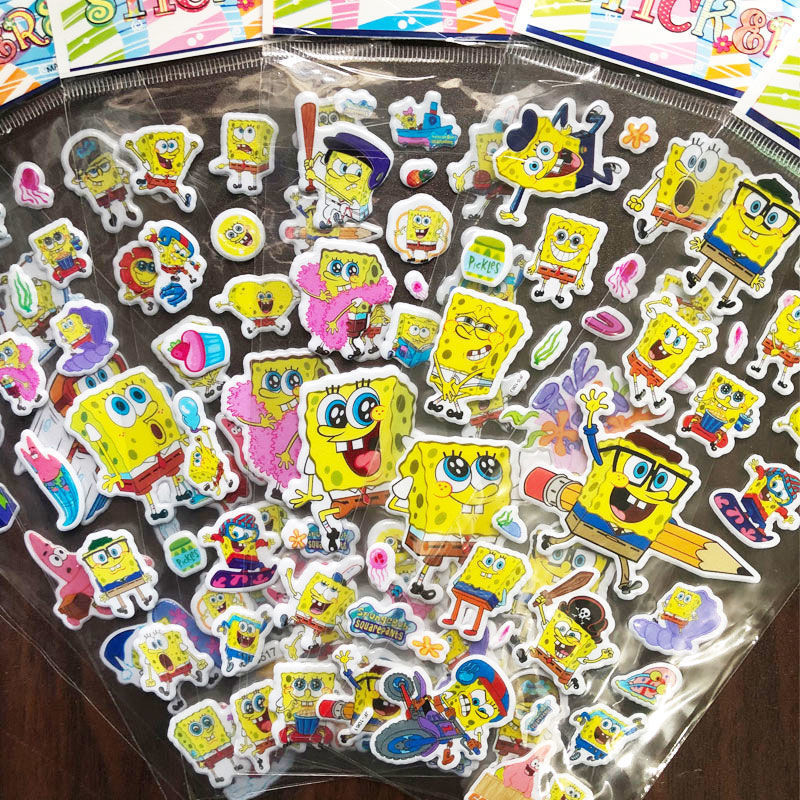 Children &#039;S Stickers Boys And Girls Stickers Cartoon Cartoon 3D Bubble Sticker Kindergarten Reward Toys Bubble Sticker