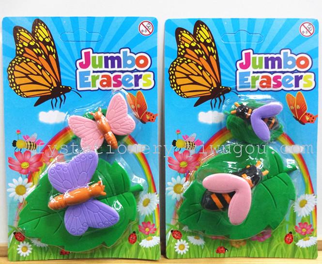 Queen Bee Butterfly pencil eraser factory outlets can be customized