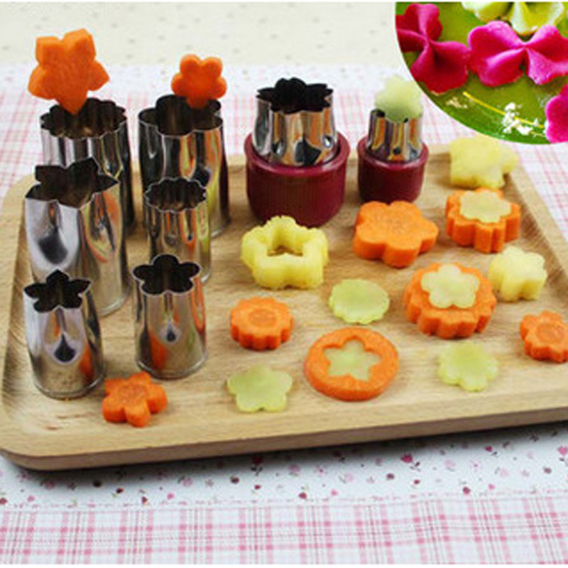 Stainless Steel Biscuit Mold Stencil Vegetable Fruit Cutter Embossing Mold Farfalle Mold