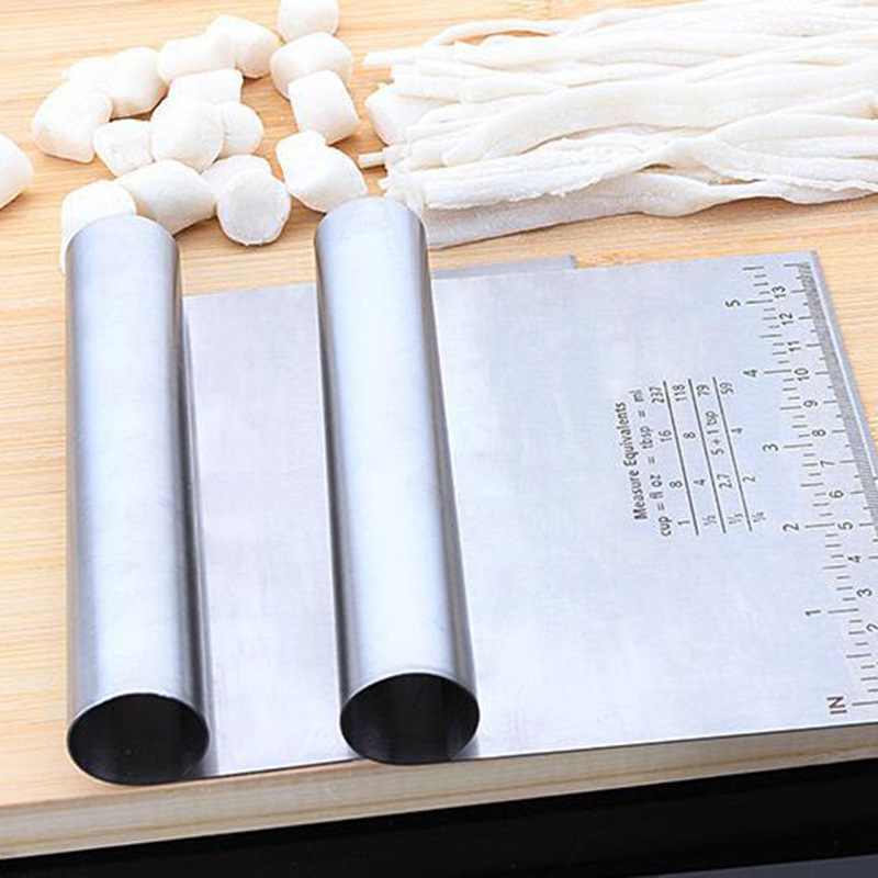 Large with Scale Baking Scraper Stainless Steel Cream Cake Scraper Bread Pizza Dough Cutter