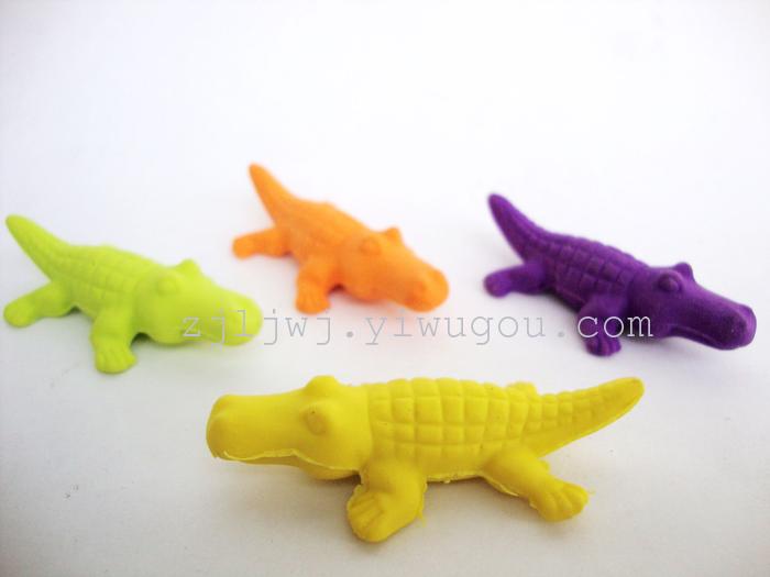 Creative stationery eraser bag pull simulation crocodile prize for students