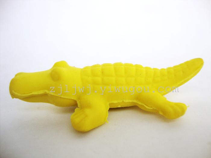 Creative stationery eraser bag pull simulation crocodile prize for students