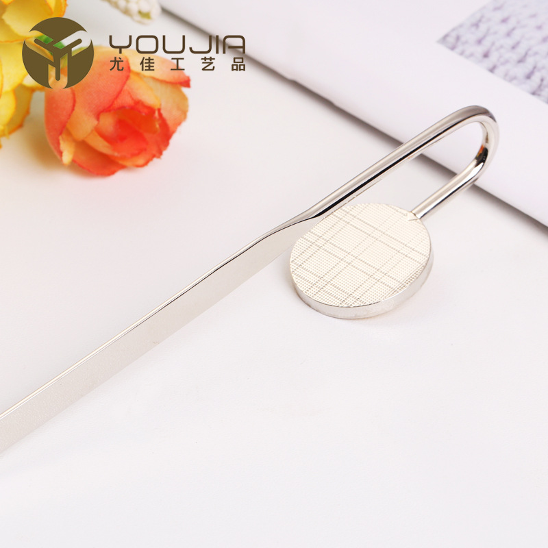 Professional Customized Cartoon Metal Ruyi Bookmark Sticker Epoxy Technology Bookmark Business Gift Bookmark Supply