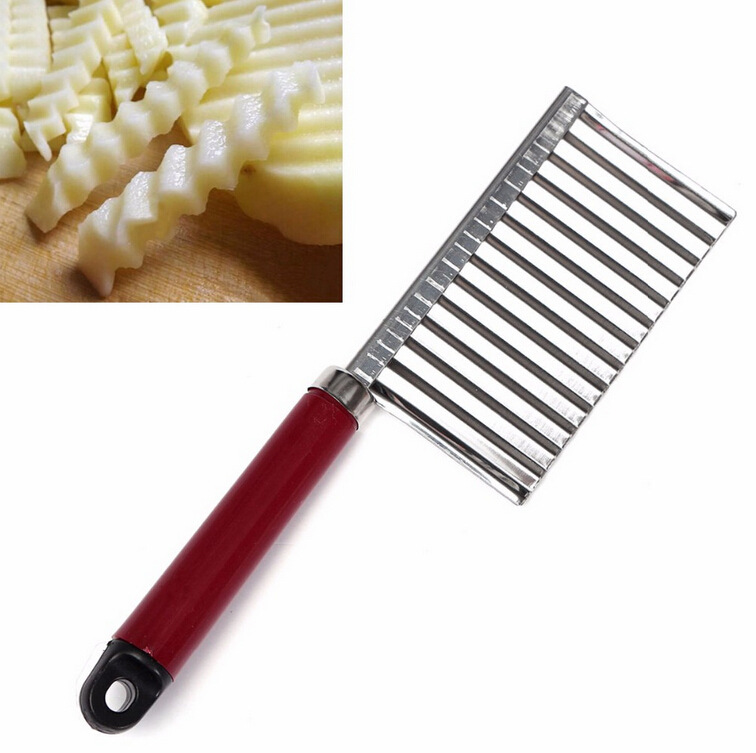 Cut the potatoes wavy potato strip cutter knife kitchen gadget new exotic products Cut the potatoes wavy potato strip cutter knife kitchen gadget new exotic products