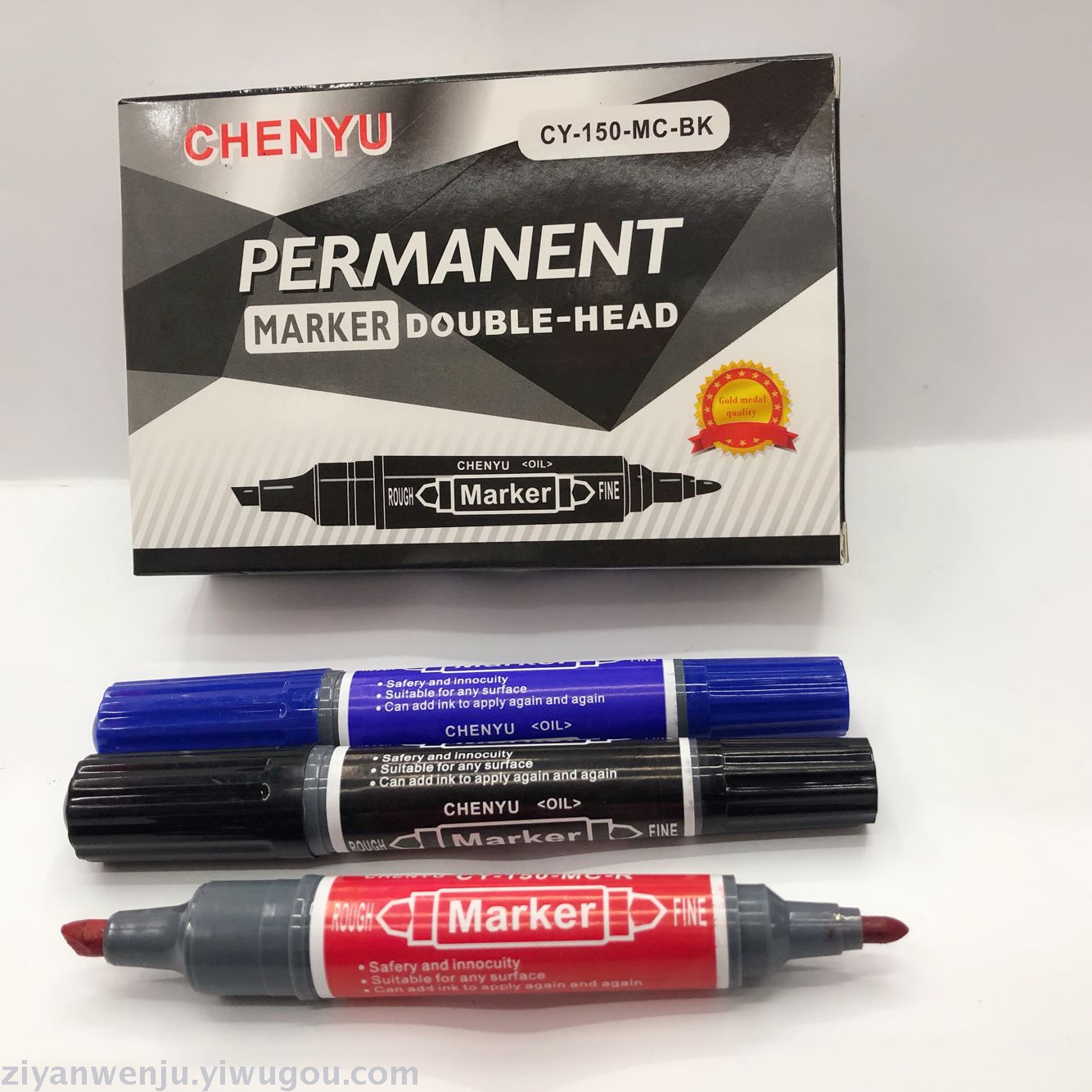 Chenyu 150 Big Two Sides Oily Marking Pen Thick and Thin Permanent Marker Cutter Head Marker Pen Chenyu 150 Big Two Sides Oily Marking Pen Thick and Thin Permanent Marker Cutter Head Marker Pen