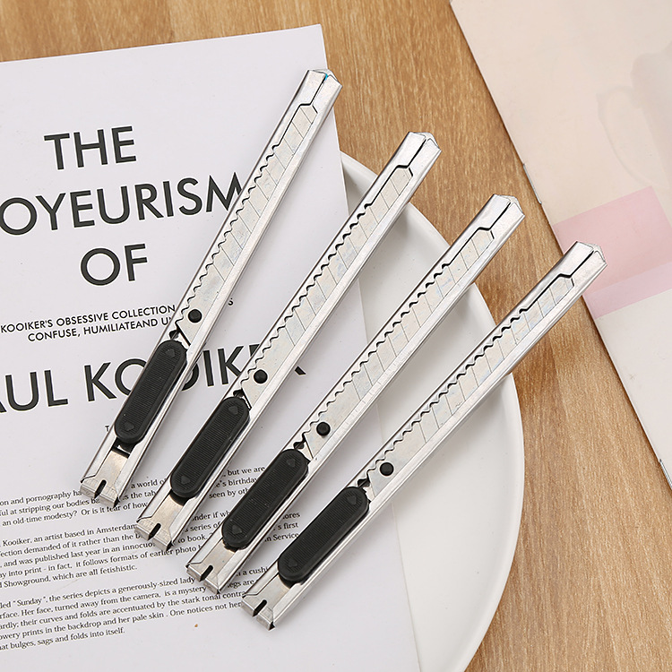 Stainless Steel Art Knife Small Portable Office Supplies Metal Paper Cutter Student Stationery Hand Tool Knife Wholesale