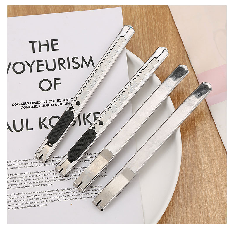Stainless Steel Art Knife Small Portable Office Supplies Metal Paper Cutter Student Stationery Hand Tool Knife Wholesale Stainless Steel Art Knife Small Portable Office Supplies Metal Paper Cutter Student Stationery Hand Tool Knife Wholesale