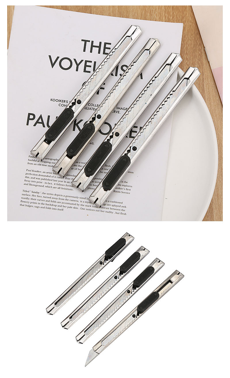 Stainless Steel Art Knife Small Portable Office Supplies Metal Paper Cutter Student Stationery Hand Tool Knife Wholesale Stainless Steel Art Knife Small Portable Office Supplies Metal Paper Cutter Student Stationery Hand Tool Knife Wholesale