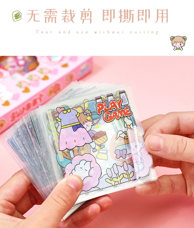 Mori Pet Stickers Journal Stickers Set Transparent Waterproof and Traceless Hand Ledger Sticker Decorative Cartoon Cute DIY Mori Pet Stickers Journal Stickers Set Transparent Waterproof and Traceless Hand Ledger Sticker Decorative Cartoon Cute DIY