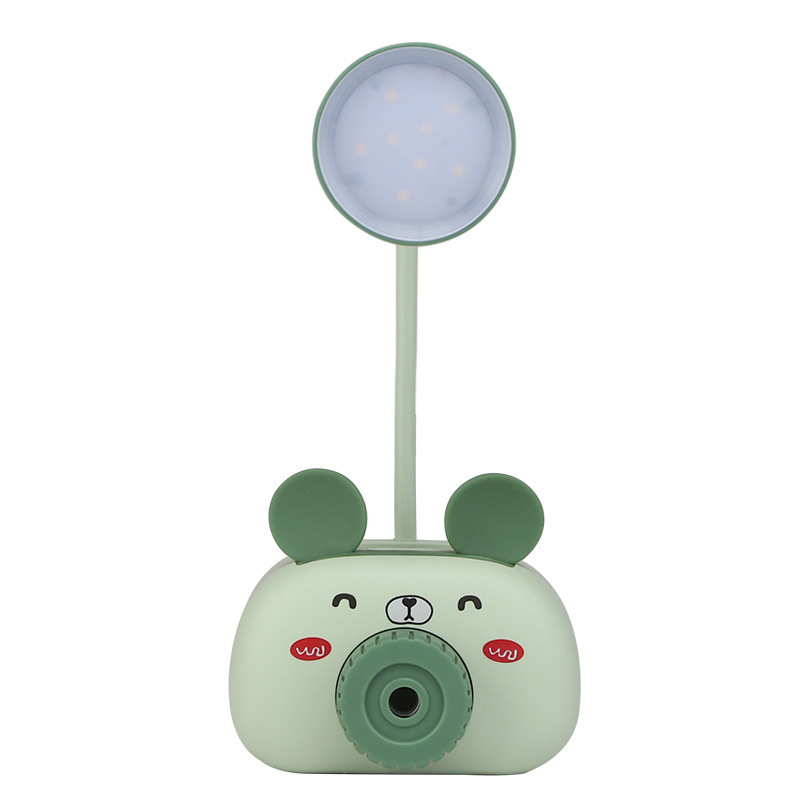 Cartoon Animal Pencil Sharper Desk Lamp Led Student Dormitory Bedroom Reading Eye Protection Desk Lamp Gift USB Charging