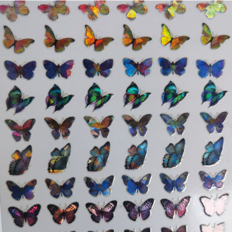 Factory Customized 3D Self-Adhesive Nail Stickers 5D Laser Relief Nail Ornament Cartoon Minimalist Nail Sticker Stickers