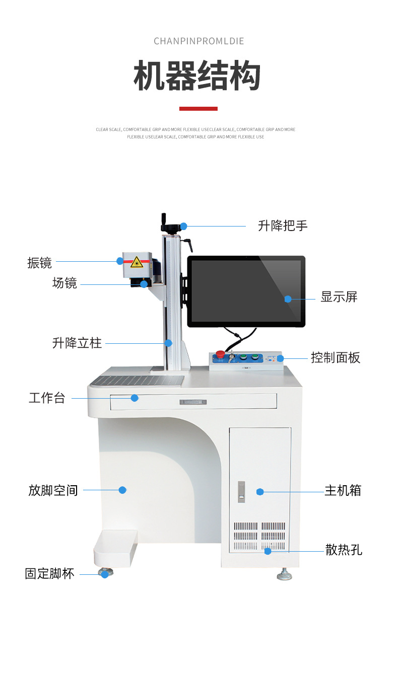 Fiber Laser Marking Machine Metal Stainless Steel Coding Nameplate Pencil Lettering Inkjet UV Engraving Machine Laser Carving