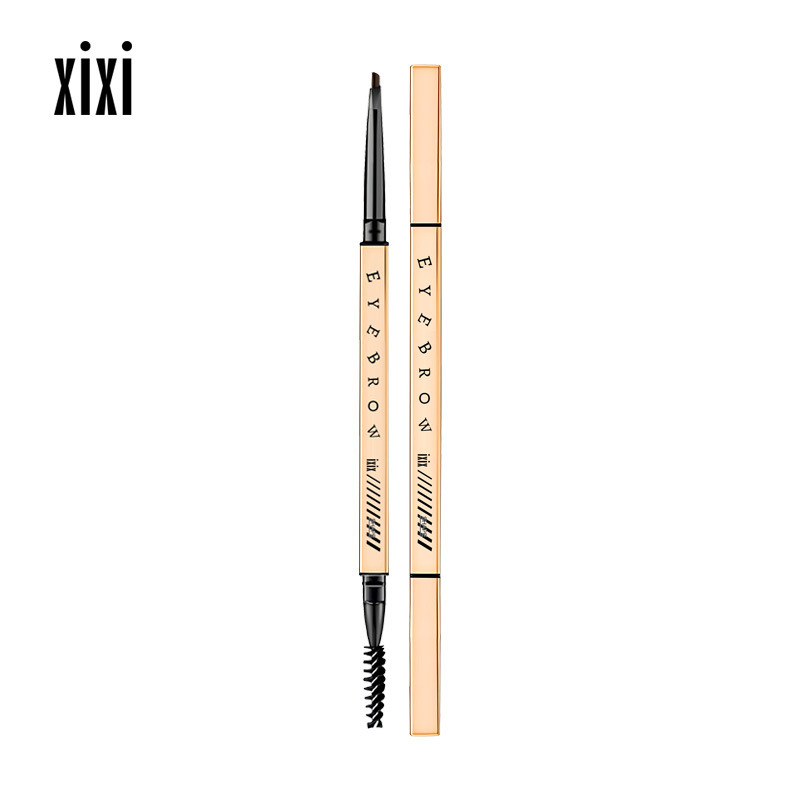 Xixi Double Head Eyebrow Pencil Natural Brown Long-Lasting Fadeless Not Smudge Beginner Beginner Internet Famous Recommended
