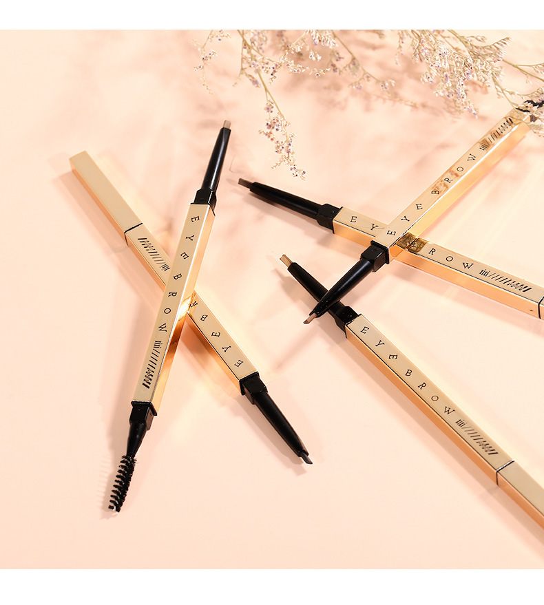 Xixi Double Head Eyebrow Pencil Natural Brown Long-Lasting Fadeless Not Smudge Beginner Beginner Internet Famous Recommended