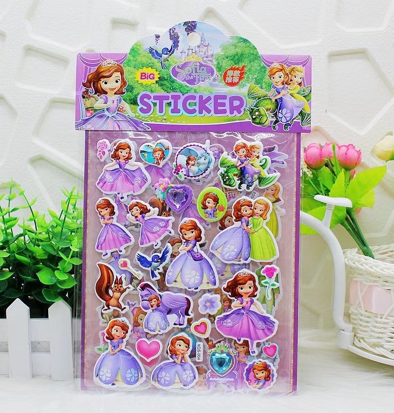 Children's Stickers Princess Dress-up Children's Cartoon Three-Dimensional Girl Dress-up Bubble Sticker Handmade Mermaid Sticker Stickers Children's Stickers Princess Dress-up Children's Cartoon Three-Dimensional Girl Dress-up Bubble Sticker Handmade Mermaid Sticker Stickers