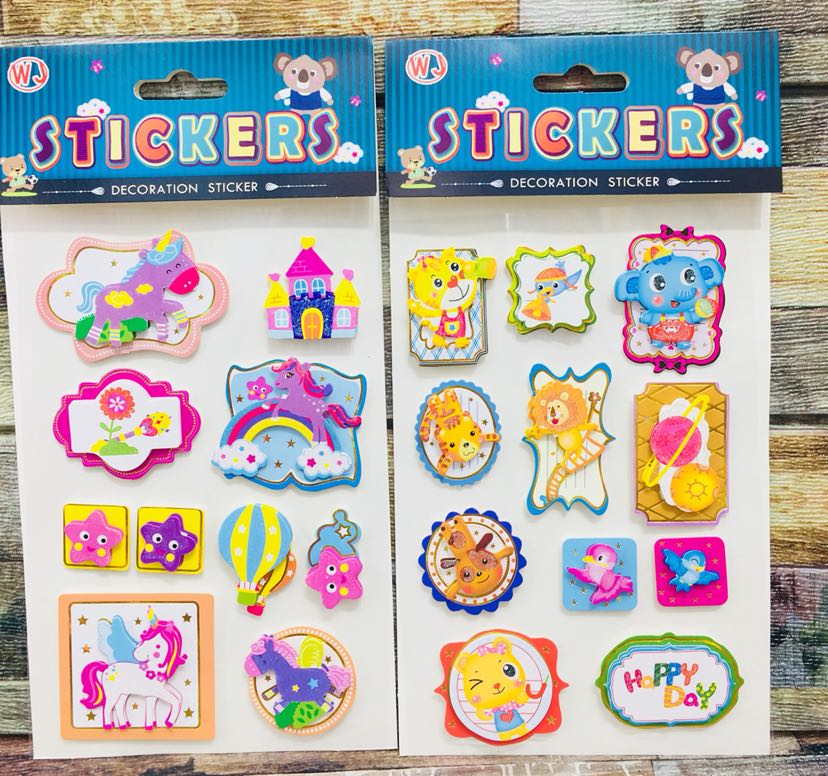 New Three-Dimensional Small Cartoon Layers Gold Powder Sticker Three-Dimensional Decoration Small Stickers New Three-Dimensional Small Cartoon Layers Gold Powder Sticker Three-Dimensional Decoration Small Stickers