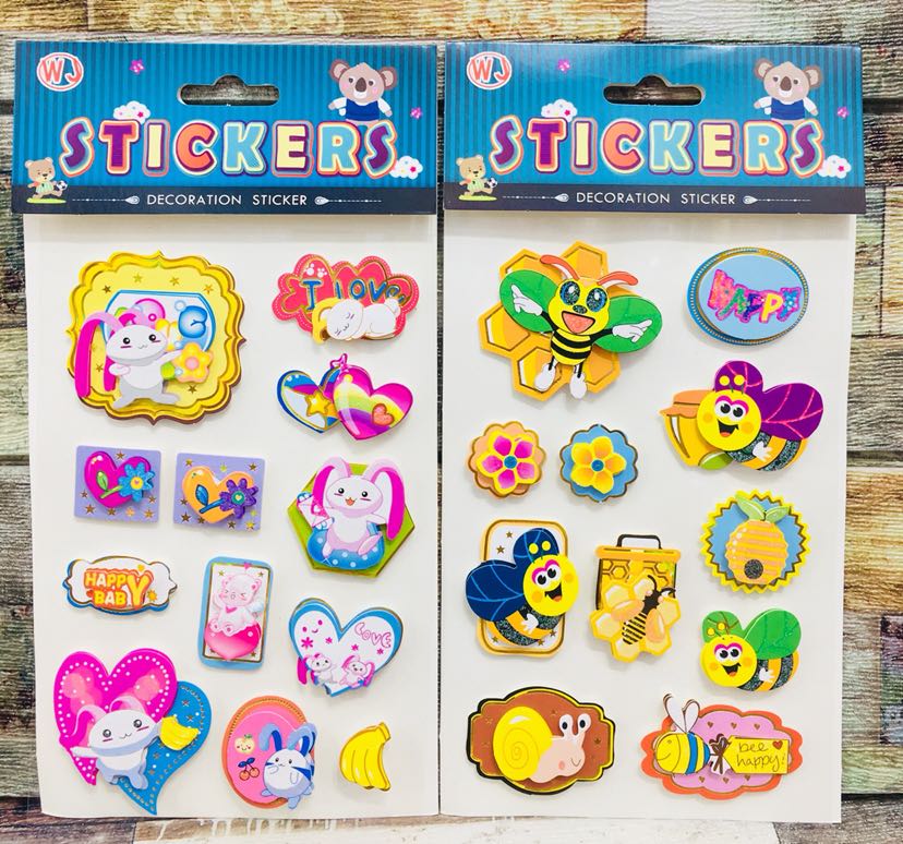 New Three-Dimensional Small Cartoon Layers Gold Powder Sticker Three-Dimensional Decoration Small Stickers New Three-Dimensional Small Cartoon Layers Gold Powder Sticker Three-Dimensional Decoration Small Stickers