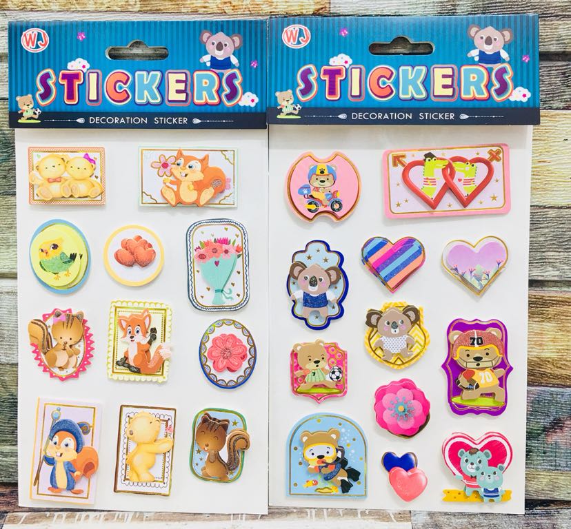 New Three-Dimensional Small Cartoon Layers Gold Powder Sticker Three-Dimensional Decoration Small Stickers New Three-Dimensional Small Cartoon Layers Gold Powder Sticker Three-Dimensional Decoration Small Stickers