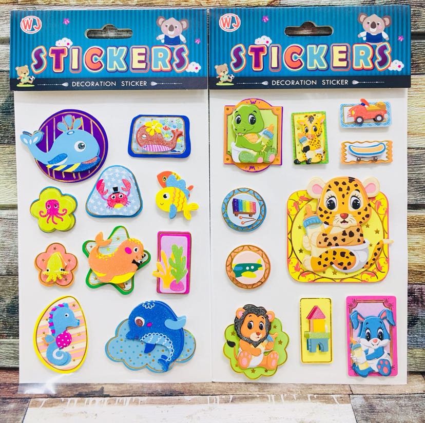 New Three-Dimensional Small Cartoon Layers Gold Powder Sticker Three-Dimensional Decoration Small Stickers New Three-Dimensional Small Cartoon Layers Gold Powder Sticker Three-Dimensional Decoration Small Stickers
