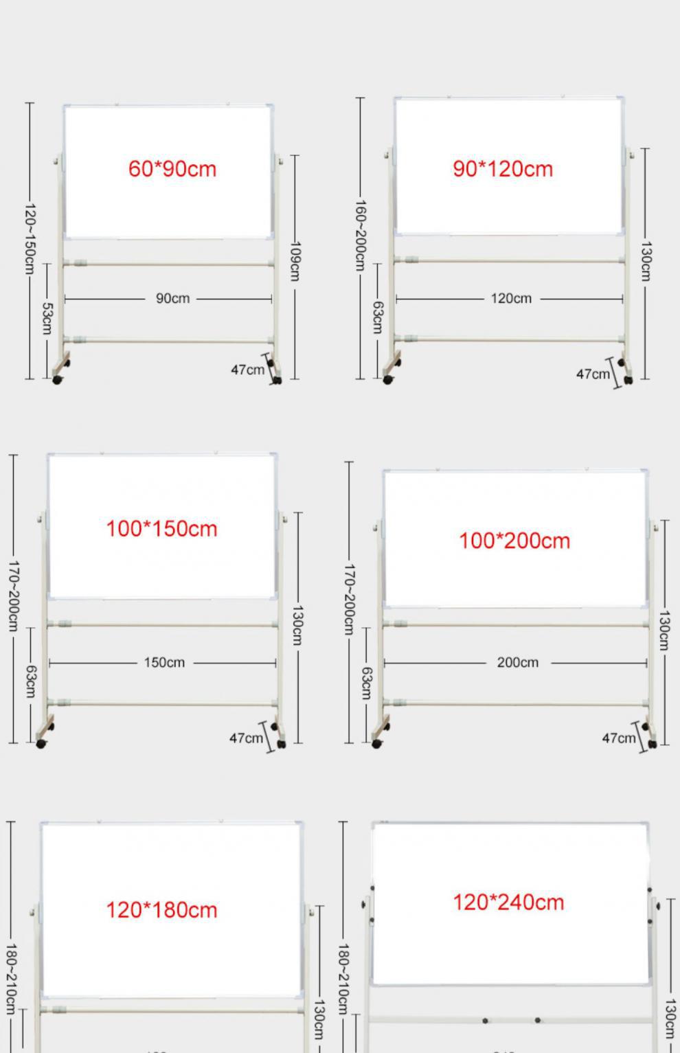 Whiteboard Writing Board Bracket Mobile Blackboard Shelf Commercial Office Children Small Blackboard Home Teaching Day Shift Double