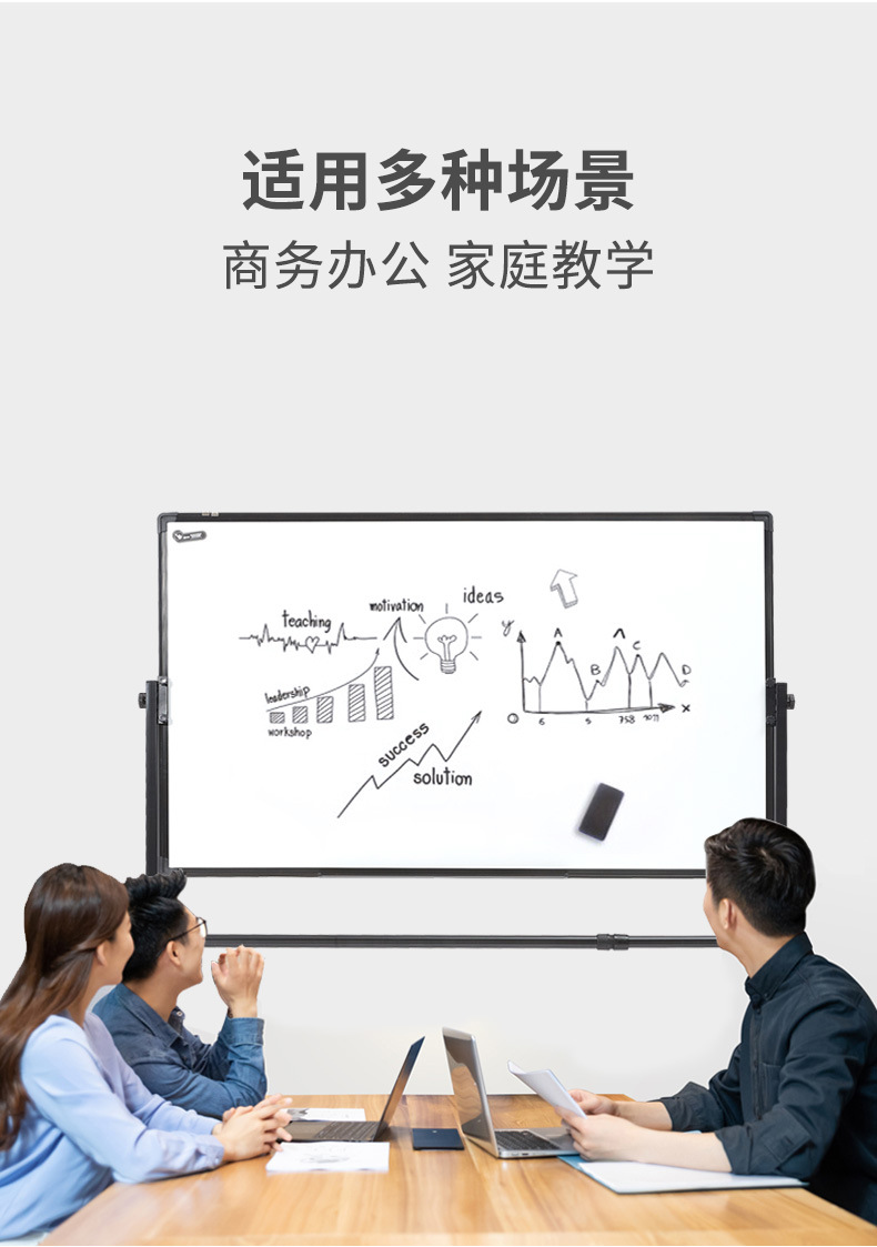 Whiteboard Writing Board Bracket Mobile Blackboard Shelf Commercial Office Children Small Blackboard Home Teaching Day Shift Double