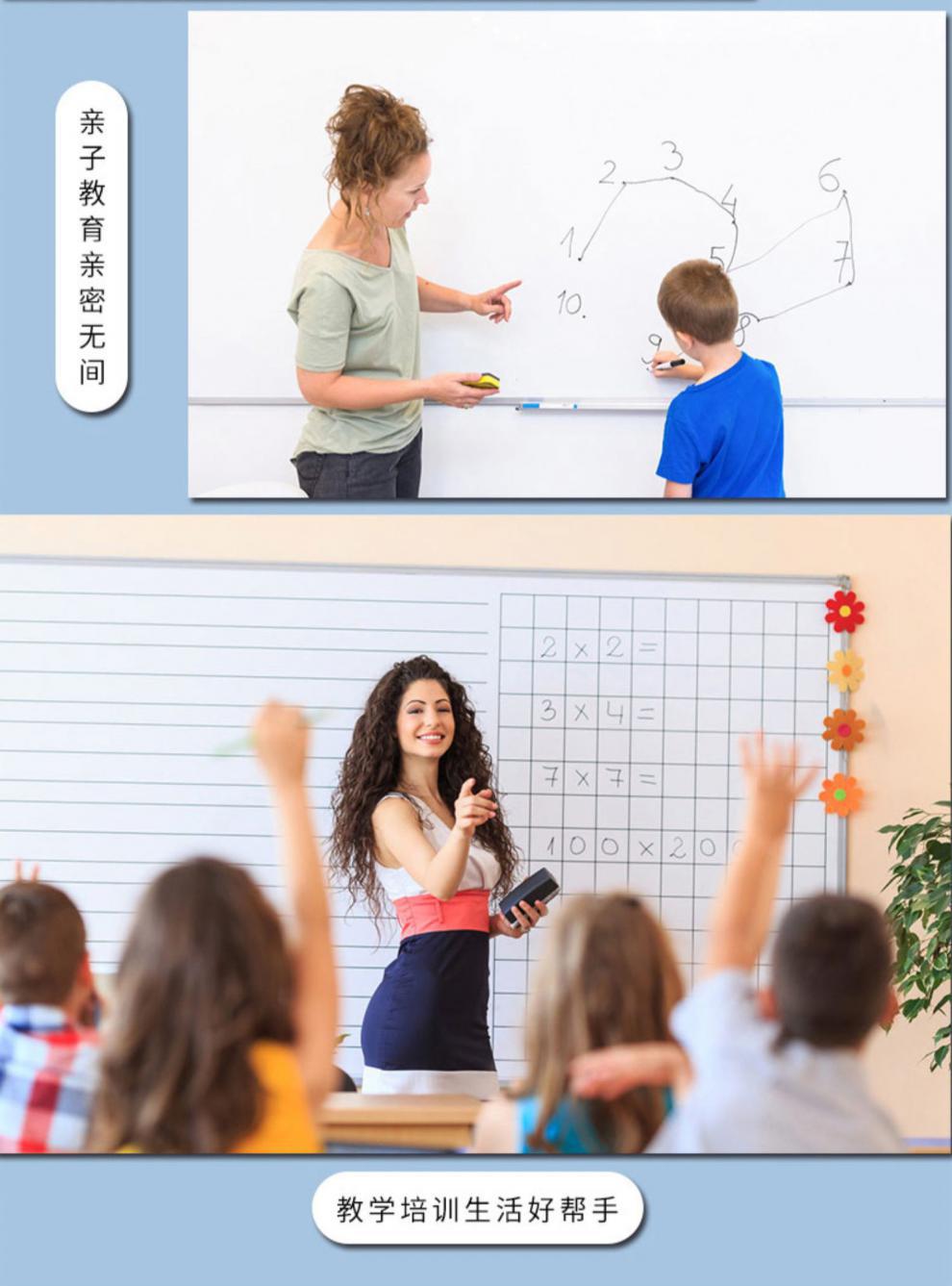 Whiteboard Writing Board Bracket Mobile Blackboard Shelf Commercial Office Children Small Blackboard Home Teaching Day Shift Double