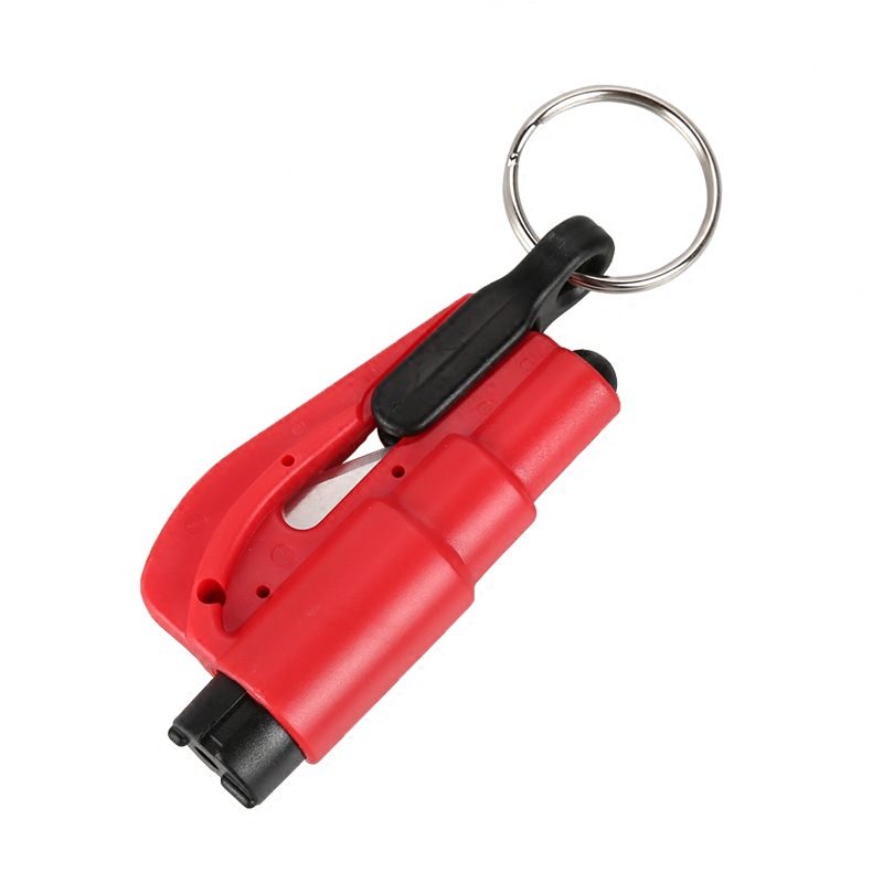 Car One Second Window Breaker Emergency Safety Hammer Keychain Car Cutter Multifunctional Mini Glass Portable