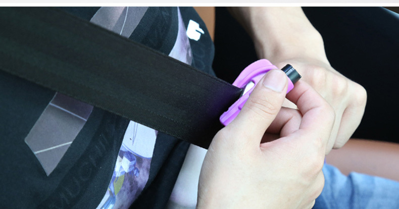 Car One Second Window Breaker Emergency Safety Hammer Keychain Car Cutter Multifunctional Mini Glass Portable