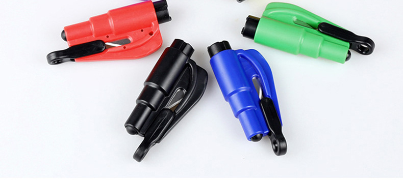 Car One Second Window Breaker Emergency Safety Hammer Keychain Car Cutter Multifunctional Mini Glass Portable