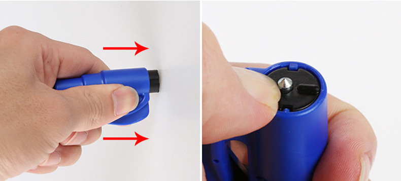 Car One Second Window Breaker Emergency Safety Hammer Keychain Car Cutter Multifunctional Mini Glass Portable