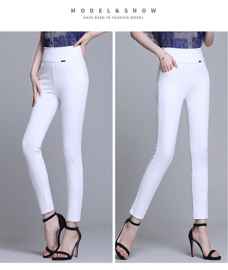 Skinny Pants Cropped Pants for Women 2021 Autumn Thin Outer Wear Leggings plus Size Plump Girls High Waist Slimming Pencil Pants Skinny Pants Cropped Pants for Women 2021 Autumn Thin Outer Wear Leggings plus Size Plump Girls High Waist Slimming Pencil Pants