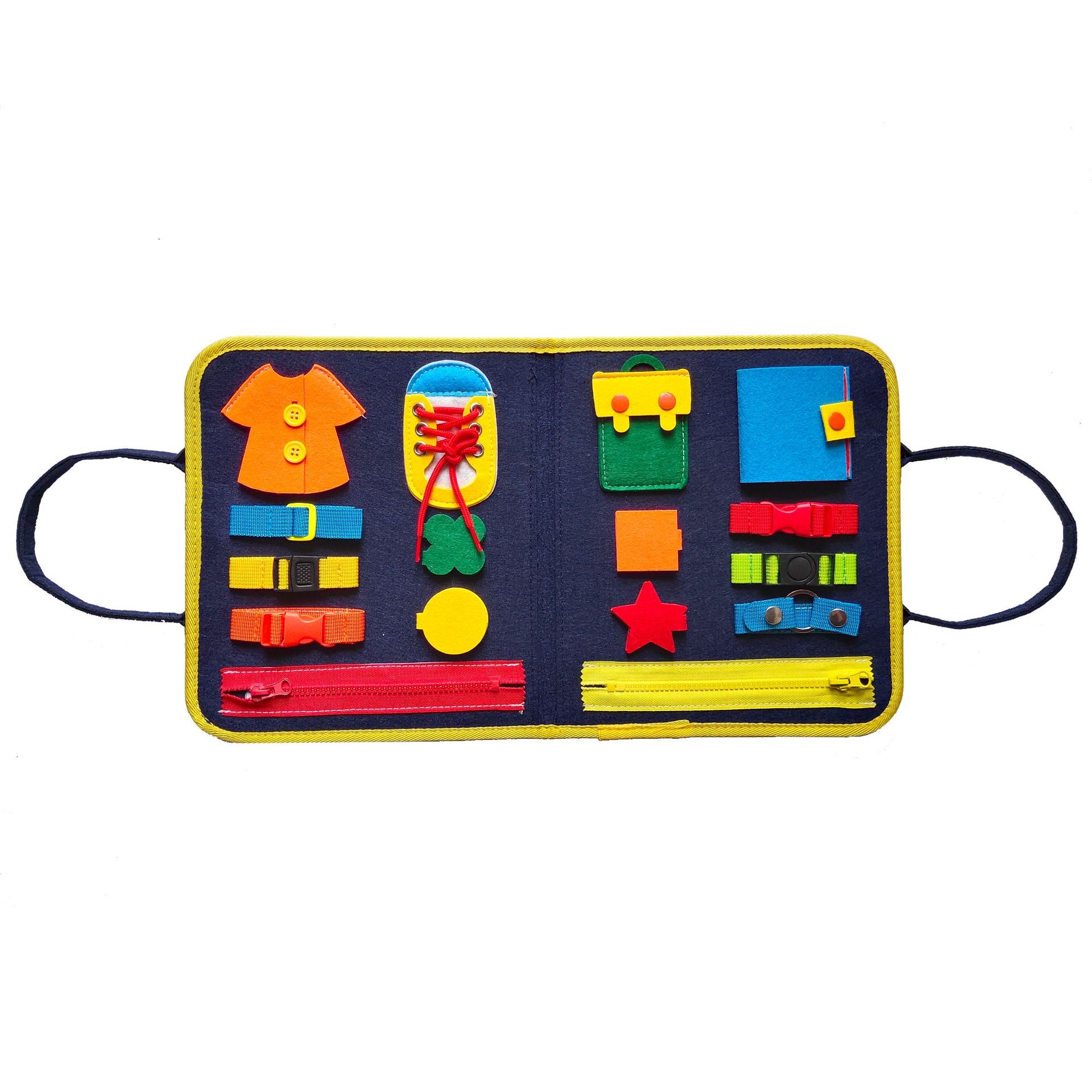 Dressing Learning Board Busy Board Toy Teaching Aids Felt Learning Board Children&#039;s Hands-on Ability Exercise