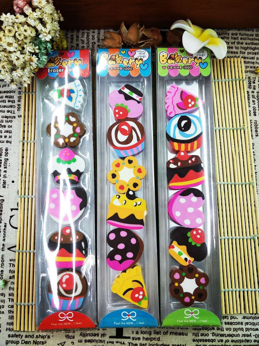 Korean Gift Box Cake Creative Eraser Cute Fashion Student Wholesale Prizes School Supplies