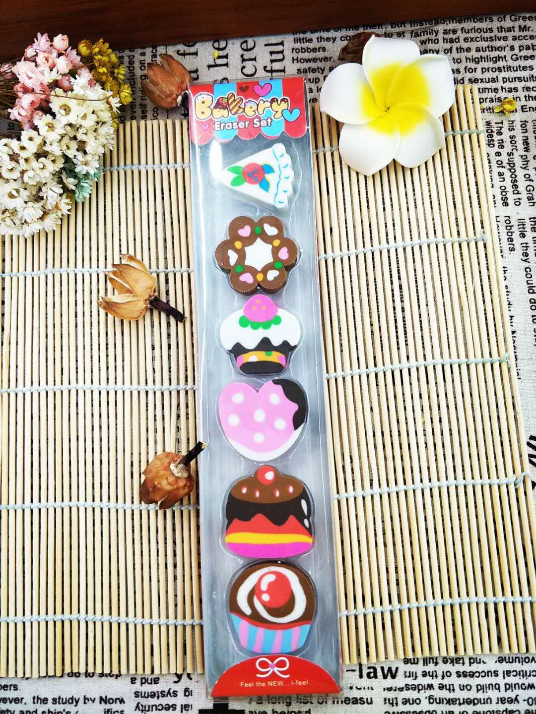 Korean Gift Box Cake Creative Eraser Cute Fashion Student Wholesale Prizes School Supplies