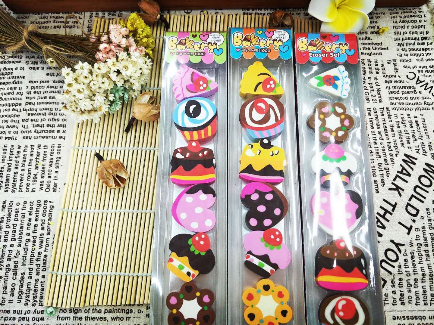 Korean Gift Box Cake Creative Eraser Cute Fashion Student Wholesale Prizes School Supplies