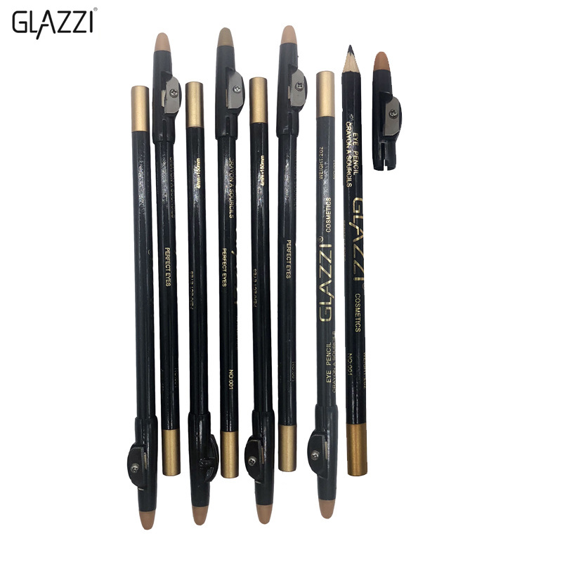 GLAZZI black eyeliner Eyebrow pencil waterproof, anti-sweat, non-stain, cosmetics manufacturers direct sale