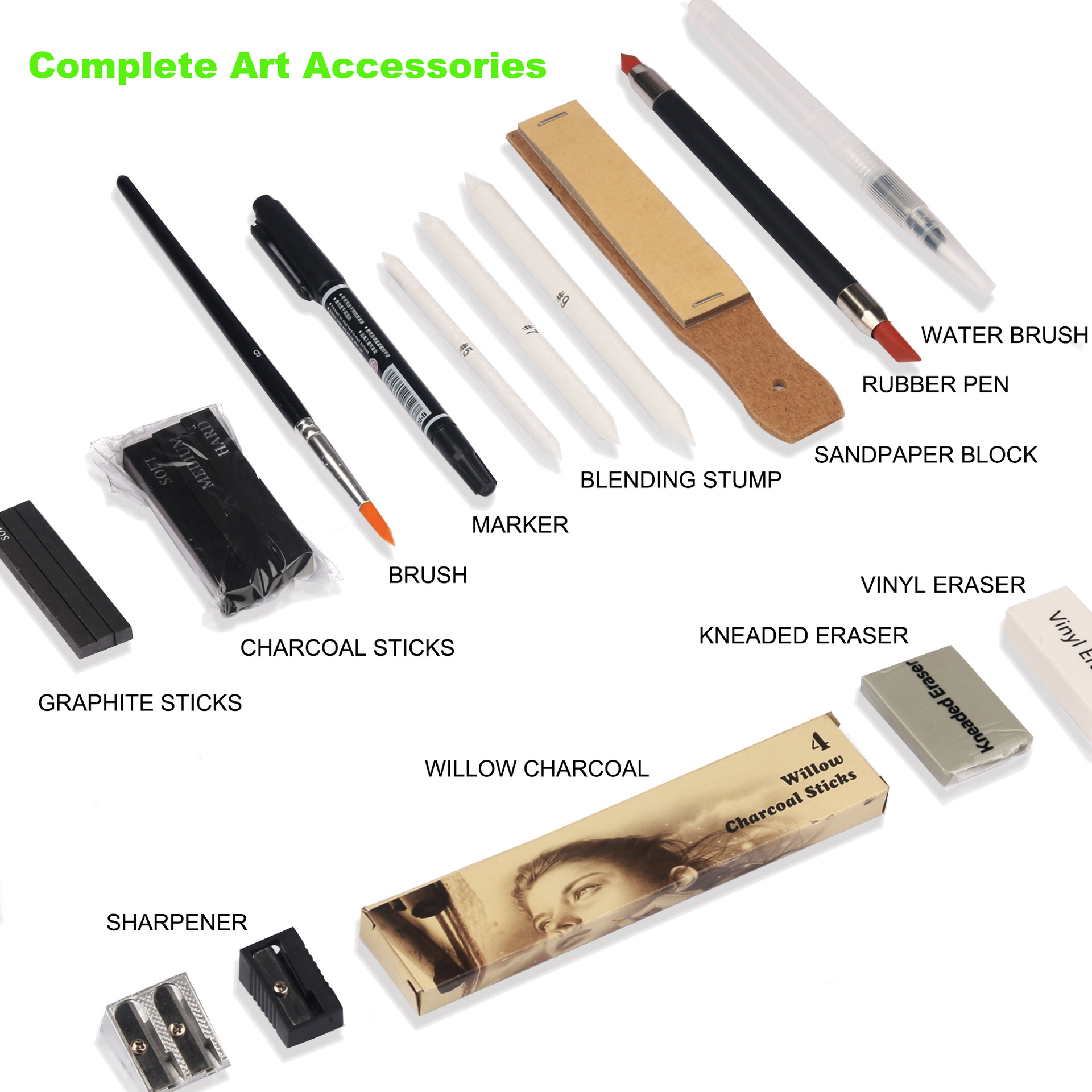 SOURCE Factory 83 Pieces Professional Drawing Color Lead Sketch Pencil Set Art Professional Painting Supplies Drawing Sets Batch