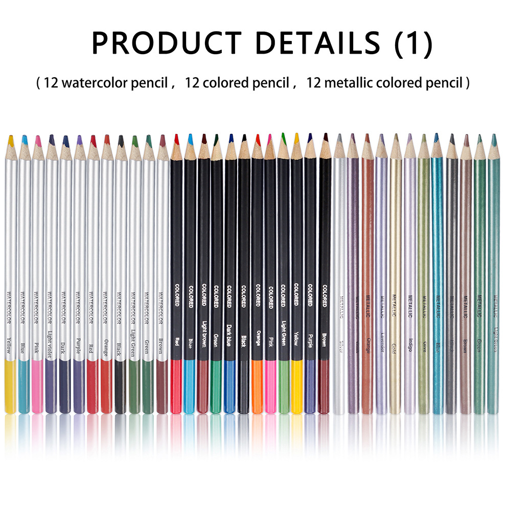 SOURCE Factory 83 Pieces Professional Drawing Color Lead Sketch Pencil Set Art Professional Painting Supplies Drawing Sets Batch