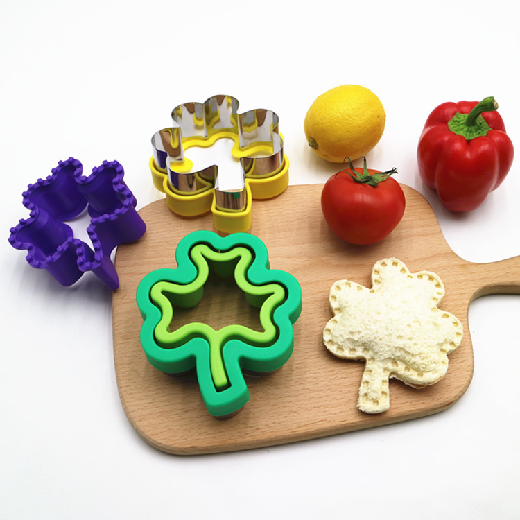 Pocket Sandwich Mold Flower-Shaped Clover Loaf Form Dumpling Mold Easter Cookie Cutter Baking Mold