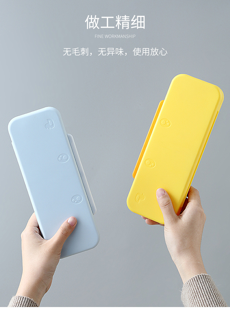 Japanese Style Simple Primary School Student Macaron Large Capacity Lovely Pencil Box Double-Layer Stationery Multi-Functional Children's Stationery Box Japanese Style Simple Primary School Student Macaron Large Capacity Lovely Pencil Box Double-Layer Stationery Multi-Functional Children's Stationery Box