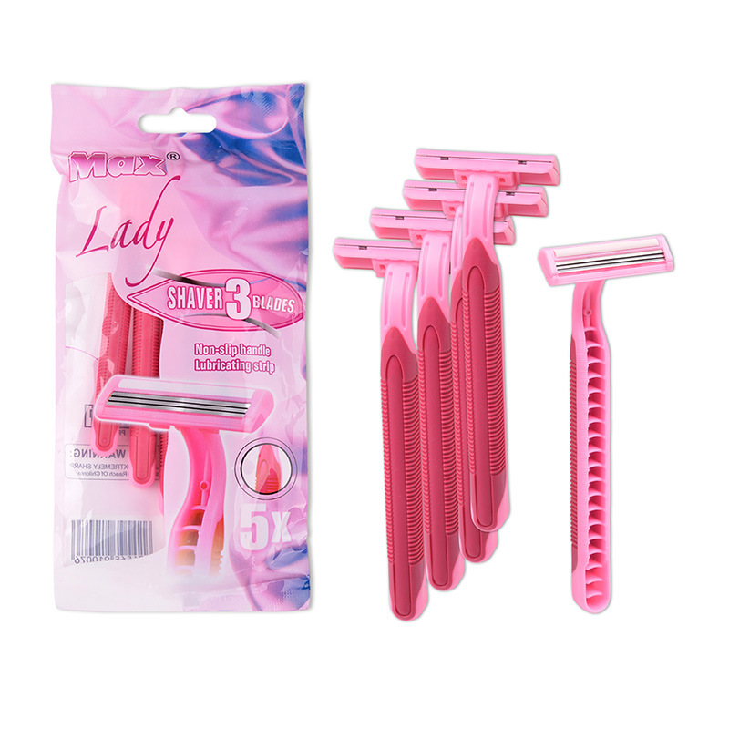MAX three - layer stainless steel new shaving cutter Ladies the disposable manual hair removal cutter manufacturer induction washing head
