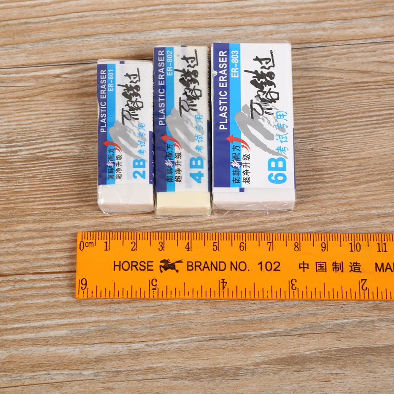 6B rubber and hard eraser sketch drawing special eraser tool.