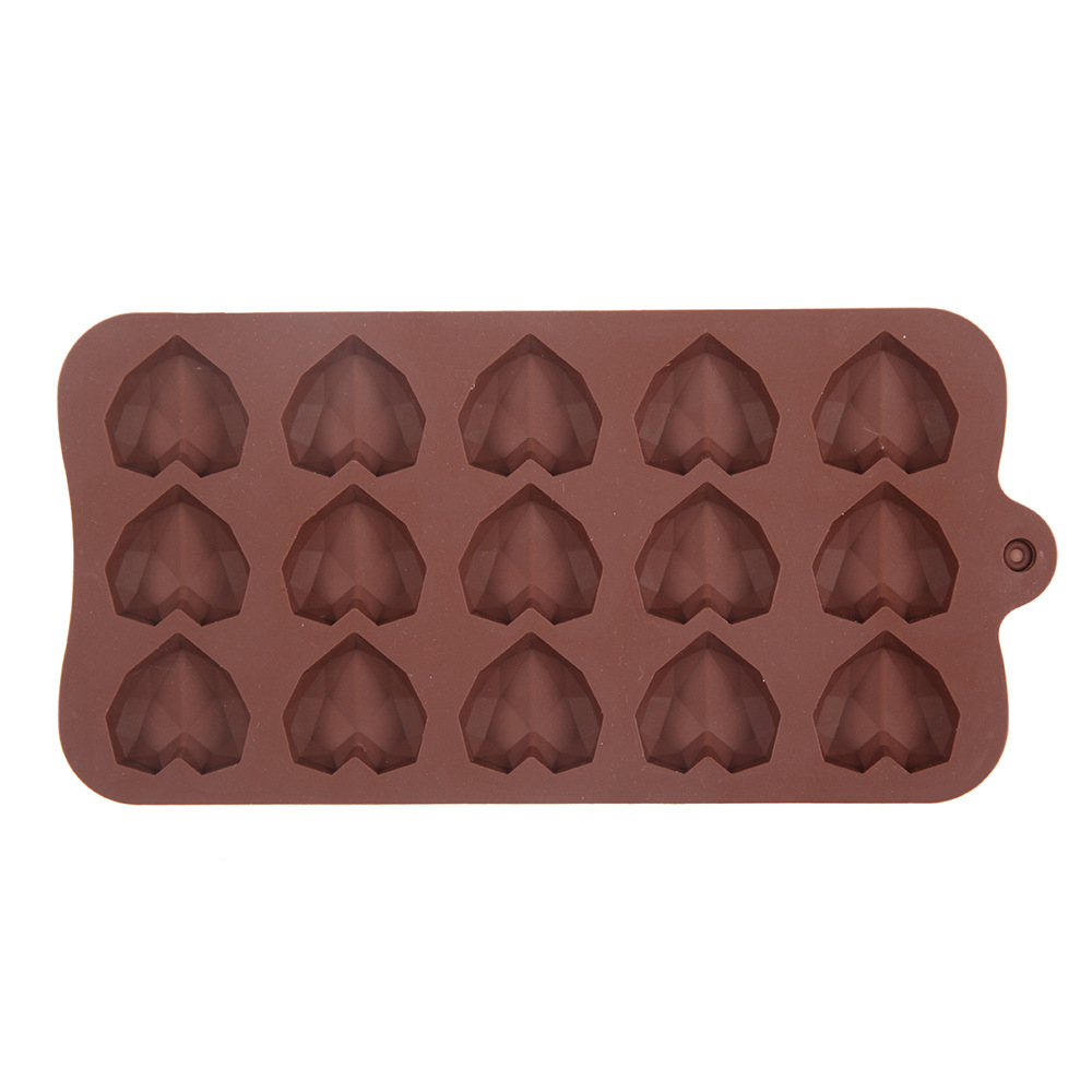 15-Piece Diamond Love Chocolate Mold Insert Candle Fondant Epoxy Cookie Cutter Jelly/Pudding Mold 15-Piece Diamond Love Chocolate Mold Insert Candle Fondant Epoxy Cookie Cutter Jelly/Pudding Mold