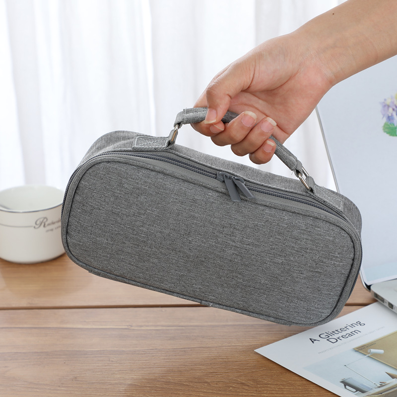 Cross-Border Simple Pencil Case Men&#039;s Large Capacity Multifunctional Stationery Box High School and College Student Women&#039;s Pencil Box Multi-Layer Wholesale