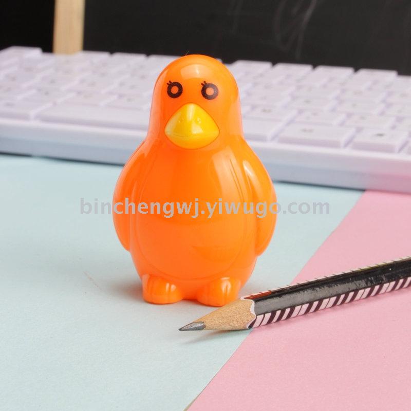 Cute cartoon penguin pencil Sharpener  Student pencil sharpener learning stationery pencil sharpener plane