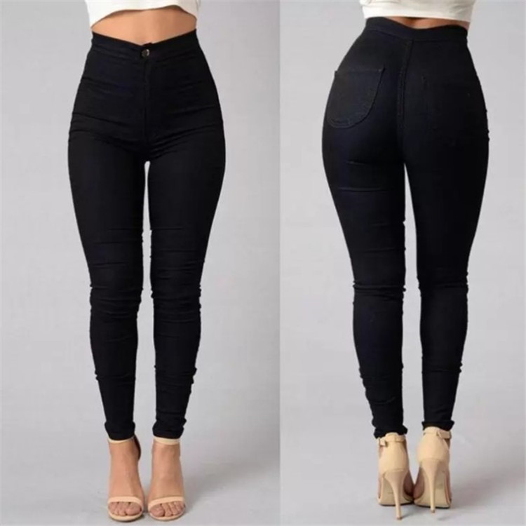 European and American Independent Station New Women&#039;s Solid Color Stretch Candy Color Pencil Slim Skinny Pants